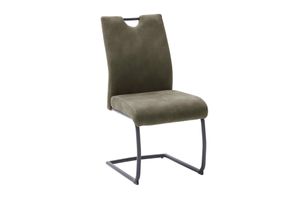 MCA furniture 2er Set Schwingstuhl Acroma - Antiklook Olivegrün
