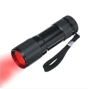 670nM 9LED Deep Red Light Flashlight Against Deteriorating Eyesight Red Torch