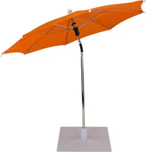 Tischsonnenschirm Orange von WDMT - Mini-Balkonsonnenschirm - Strandsonnenschirm - Sonnenschirm mit Fuß - Sonnenschirme - Schattentuch - Orange
