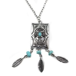 Boho Halskette mit Amulett