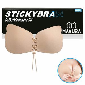 STICKYBRA Selbstklebender Push Up BH Silikon Klebe Bra trägerlos