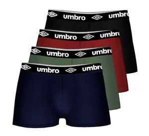 Umbro Herren Boxershorts - Hipster in 4er Pack, Farbe:Black Combo, Textil:XL