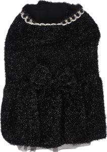 Schwarzes Hundekleid in Gr??e XS, weich, atmungsaktiv, leicht, modisch, fš¹r Welpen und Katzen, fš¹r Hochzeitsfeiern, Fotografie