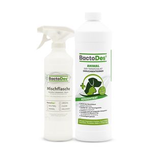 BactoDes® Animal Konzentrat inkl. Misch- und Sprühflasche 1 L Flasche