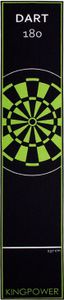 Kingpower Dartteppich mit Abwurflinie, Dart Zubehör mit Motiv, Dartmatte mit Oche, pflegeleichter Teppich rutschfest , Auswahl:Design 11 - 290 x 60 cm