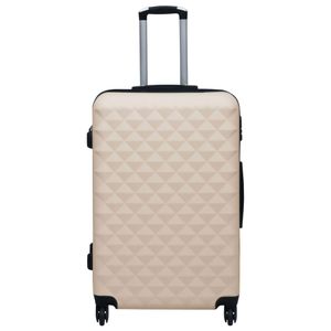 vidaXL Hartschalen-Trolley-Set 2 Stk. Golden ABS