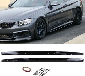 Sport-Performance Seitenschweller Ansatz hochglanz schwarz passt für BMW 4er F32 F33 F36 M-Paket