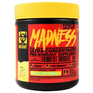 Mutant Madness 225g Roadside Lemonade Pre-Workout Hardcore Trainings Citrullin Pump Fitness Booster Pulver