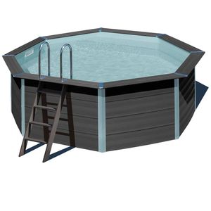GRE Composite Pool Ø 410 cm Rundbecken, 124 cm hoch Schwimmbecken