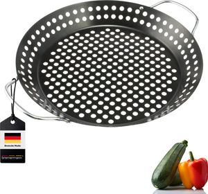 bremermann Grillpfanne, Grillplatte antihaftbeschichtet, 37,5 x 30,5 cm