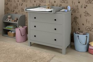 Shefa Kids Wickelaufsatz 800 Universell für Ikea Kommoden - Passend für MALM, HEMNES, NORDLI in Grau Shefa Kids Wickelaufsatz 800 Universell für Ikea Kommoden - Passend für MALM, HEMNES, NORDLI in Grau