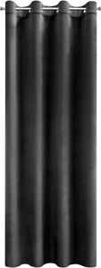 Eurofirany Vorhang ROSA aus Polyester schwarz 250cm x 140cm