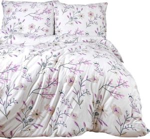 Bettwäsche, Jersey, 100 % Baumwolle, weich 160x200 2202 Blumen