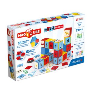 Geomag Geomag Magicube Word Building EU Recycled Clips 79 pcs