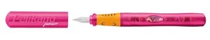 Pelikan 970970 Schulfüller Pelikano Junior, Feder L für Linkshänder, pink/transzulent