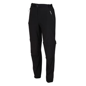 Regatta Xert Stretch Zip Off Trousers III Outdoorhose in Kurzgröße für Damen, Farbe:Schwarz, Größe:19