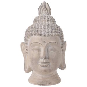 ProGarden Buddha Kopf Deko 31x29x53,5 cm
