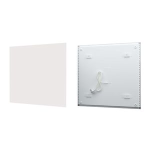 Fenix Infrarotheizung ECOSUN Weiß 300 Watt (58,5 x 58,5 x 3,9cm), für Bad, Wohnraum, Schlafzimmer - Oberfläche aus Glas