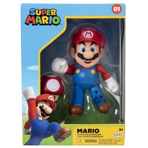 Figur - JAKKS PACIFIC - Super Mario Bros: Mario + Toad - 10 cm