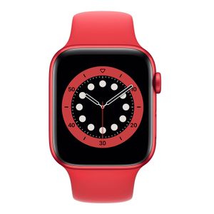 Apple Watch Series 6 GPS + Cell 44mm Red Alu Red Sport Band