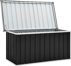 vidaXL Gartenbox Anthrazit 129 x 67 x 65 cm vidaXL Gartenbox Anthrazit 129 x 67 x 65 cm