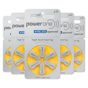 Powerone P10 Quecksilberfreie Hörgerätebatterien, 5 Wafers