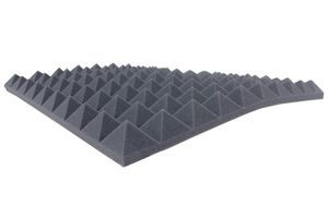 Pyramidenschaumstoff ca.100x50x4 cm - Akustik SchaumstoffSchalldämmmatten zur effektiven Akustik Dämmung