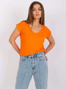 Rue Paris Damen T-Shirt Karly orange MIT