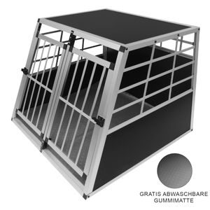 Auto Hundetransportbox große Doppelbox Hundebox Transportbox Gitterbox