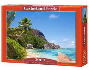 Castorland Tropical Beach, Seszele, Puzzle 3000 Te