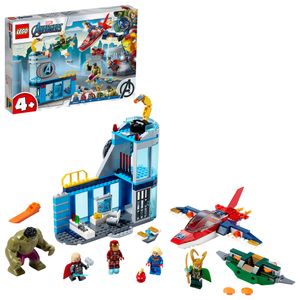 LEGO 76152 Super Heroes Marvel 4+ Avengers – Lokis Rache Set, Super Heroes Serie mit Iron Man & Hulk Figuren