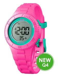 Ice-Watch 021275 ICE digit Pink turqouise malé dívčí hodinky s budíkem růžové barvy