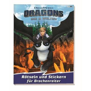 Dragons - Die 9 Welten - Rätseln und Stickern für Drachenreiter
