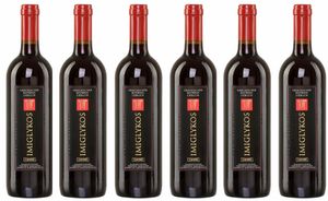 Cavino Imiglykos rot 6x 0,75l Flasche | Lieblicher Rotwein aus Griechenland | 12% Vol. | + 20ml Jassas Olivenöl