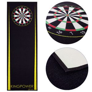 Dart Teppich Gelb Matte Steeldart Dartpfeile Dartboard Zubehör Dartteppich Target Oche Darts Abwurflinie Schutz Gummi Boden Dartscheibe 237 x 80 cm Kingpower