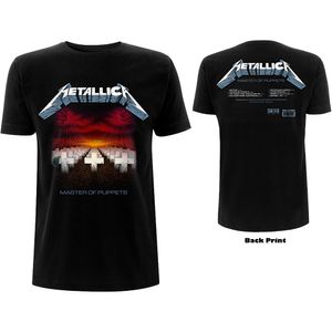 Metallica Shirt XL Master of Puppets Tracks beidseitig bedruckt