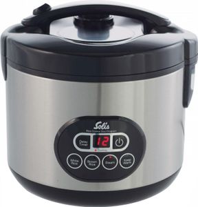 SOLIS 979.30 Varič ryže Duo Program Typ 817 (1,2 l, 500 W, funkcia varenia v pare, funkcia udržiavania teploty, nepriľnavý povrch, vrátane vložky na varenie v pare)