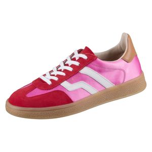 Gant Damen Low Sneaker CUZIMA Rosa-Rot Leder-Textil-Mix Größe: 36