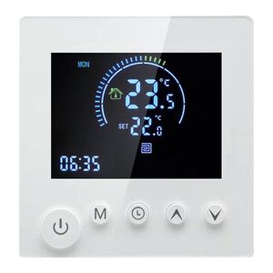 Programmierbare Fernbedienung, NTC-Sensor, Digital LCD Raumthermostat Thermostat für 3A Warmwasserbereitung Wandthermostat Unterputz Fußbodenheizung