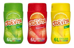 Cedevita Limette/Cedevita Blutorange/Cedevita Zitrone (limeta/crvena narandza/limun) 9 Vitamine, Instant Pulver Vitamin Getränke Mix 3 x 455g, macht 18 L Saft alkoholfreie