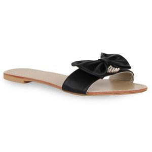 Mytrendshoe Dámske sandále Papuče Plážová obuv Pútka Ploché 72093, Farba: čierna, Veľkosť: 38