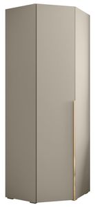 MEBLE KRYSPOL Inova 1 Eckschrank, 236,7x81,7x47cm - Kaschmir, Gold