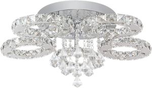 76W Kronleuchter LED Kristall Deckenleuchte Luxus Kristall  Deckenlampe Wohnzimmer Beleuchtung