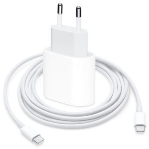 Apple 20W Power Adapter + 2m USB‑C Kabel für iPhone 11 Pro, 12 Pro, 13 Pro