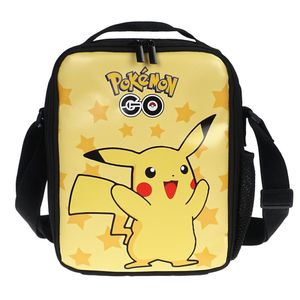 Pokemon Kinder Lunch Tasche | Isolierte Lunchbag mit Pikachu | 21x26x6cm | Motiv: Pikachu