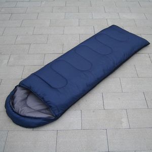 Outdoorový spací vak Envelope Camping Ultralight Sleeping Bag with Cap, Dark Blue