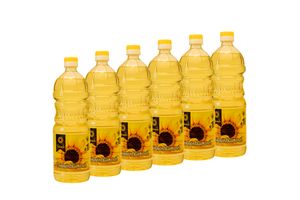 Sonnenblumenöl BEKOSOLE, 6 x 1L PET Flasche, ein raffiniertes Pflanzenöl für kalte und warme Küche