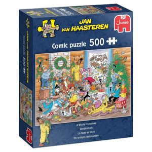Jumbo 1110100039 Jan van Haasteren - Ein wolliges Weihnachten 500 Teile Puzzle