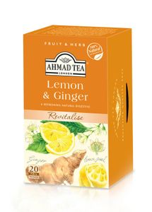 Ahmad Tea - Früchtetee Lemone & Ginger 40g, 20 Beutel