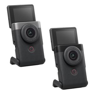 Canon PowerShot V10 Silber Vlogging-Kit, 20 MP, 5472 x 3648 Pixel, CMOS, 4K Ultra HD, Touchscreen, Silber